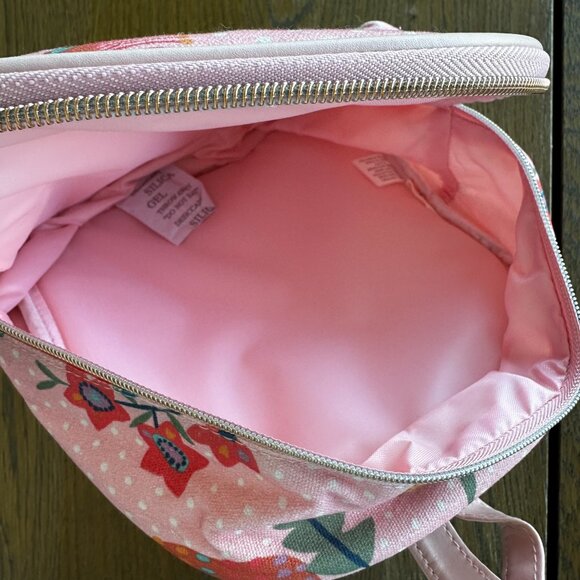 NWT jack & milly (MYER) Native Australia Floral Flowers Pink Fabric Backpack - Picture 3 of 4